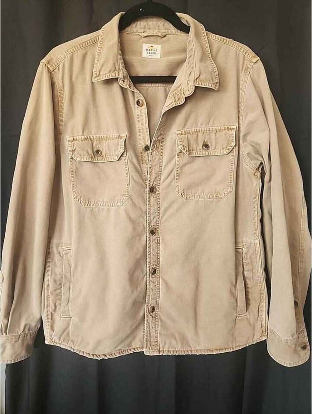 Marine Layer Canvas Utility Shirt Jacket Men Sz M
